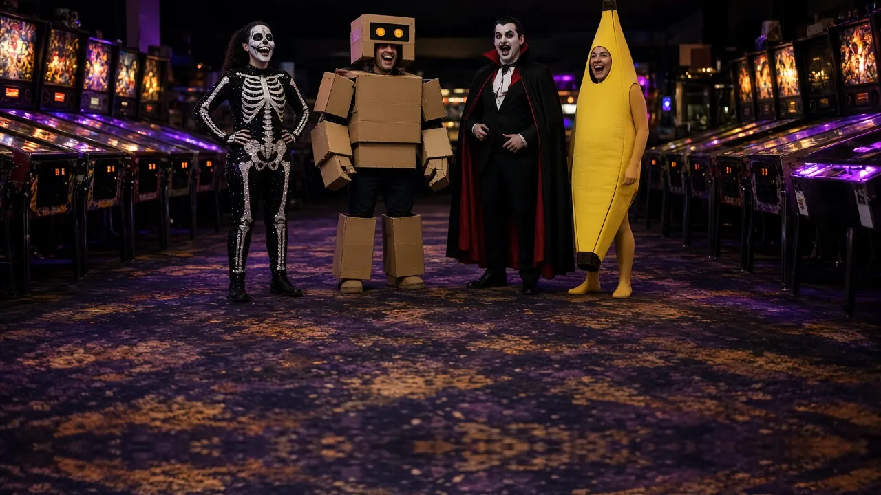 Adult Halloween Costume Contest at Pinballz Lake Creek