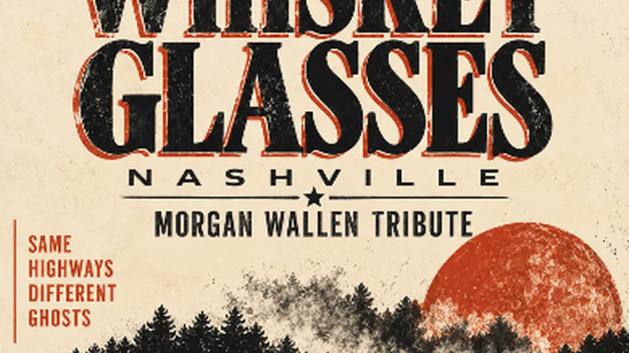 A Haunted Honky Tonky with Whiskey Glasses (Morgan Wallen Tribute)