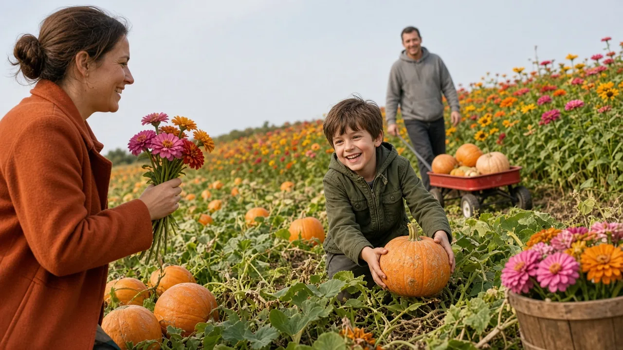 Temple Hall Farm Pumpkin Patch & Flower Fields